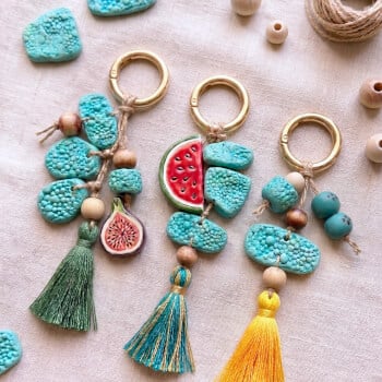 Clay Bag Charms or Earrings and Bracelet Workshop