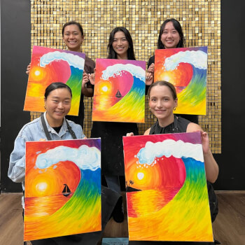 Strike a Pose at the Gold Shimmer Wall