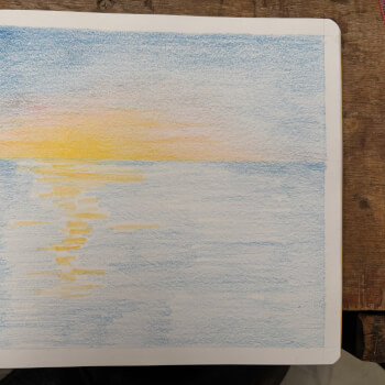 Drawing the ocean