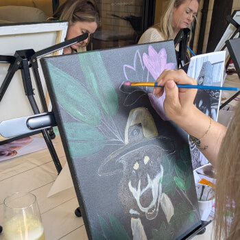 Relax, sip and paint