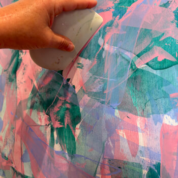 Learn abstract painting techniques