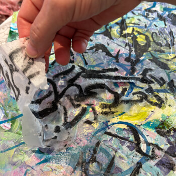 Create collage and mixed media