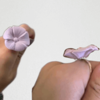 Make one super light clay ring while you wait