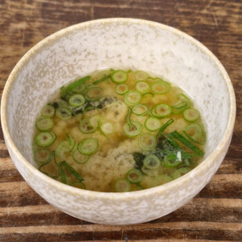 Step 1: prepare a miso soup from scratch