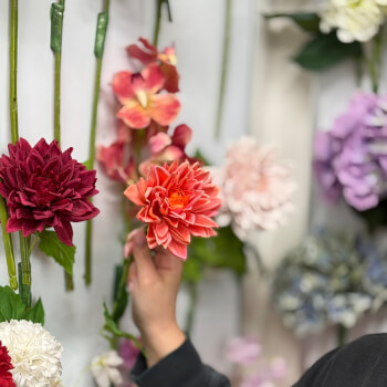 Select your flowers and vase