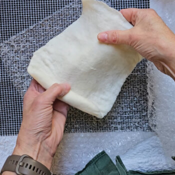 Begin to shape and shrink your lantern. 