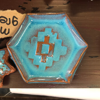Glazing and fired plate