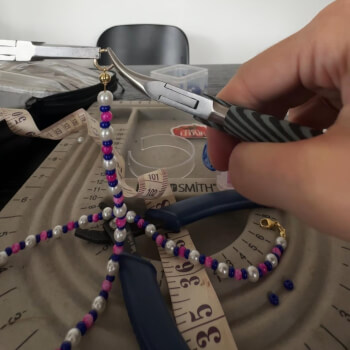Step 5: Securing your necklace