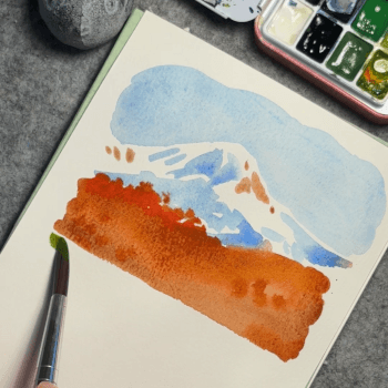 Second Step - distant trees