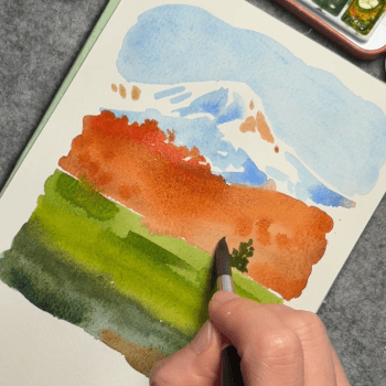 Third Step - Paint the grass