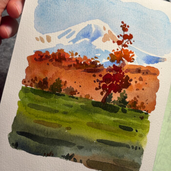 Fourth Step - Paint the main tree