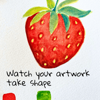 Watch your artwork take shape