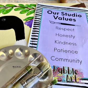 Studio Etiquette, Brush Care and Paint Basics