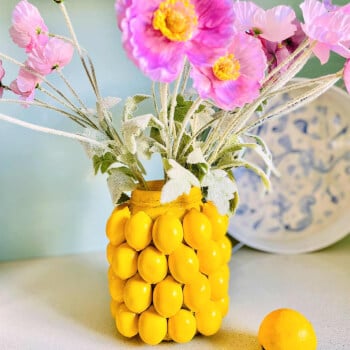 Lemon Vase with complimentary lemon fresh water with PLAYCARNIVAL