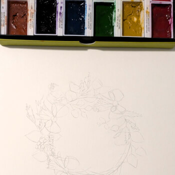 Sketch Your Wreath Outline