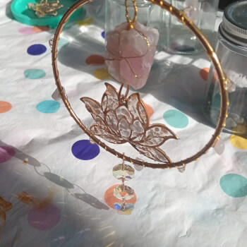 Bring it all together adding any crystals, charms or beads create your vision