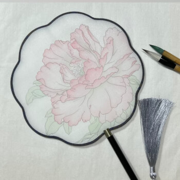 Colour the Silk Fan 