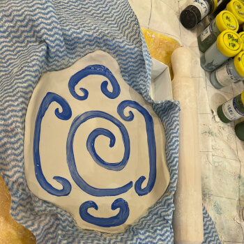 Paint with under Glaze Paint