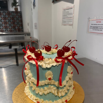 Blue base buttercream