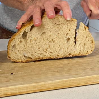 Enjoy gorgeous home-made sourdough!