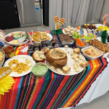 Don’t forget to eat and sip! 