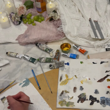 Mixing Colours & First Paint Layers