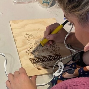 Learn the wood burning technique
