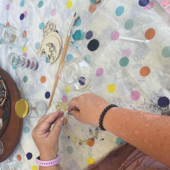 Bring it all together adding any crystals, charms or beads create your vision
