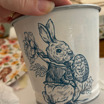 Easter Heirloom Decoupage Tin