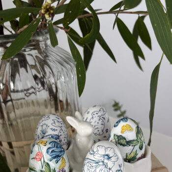 Easter Heirloom Decoupage Egg Decorations