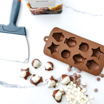Chocolates unmoulded 