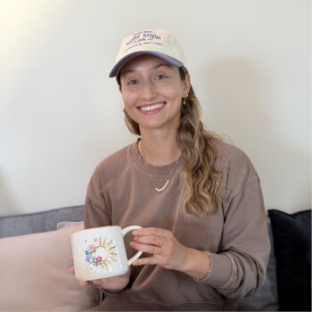 Choose a Ceramic Mug or Matcha Bowl bowl and paint it