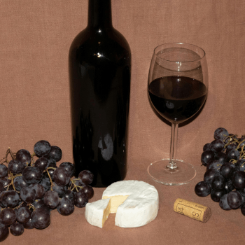 Begin with wine and cheese