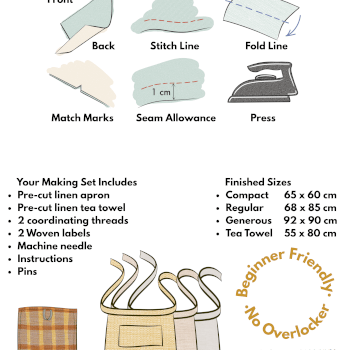 Take Home an Apron & Tea Towel Making Set