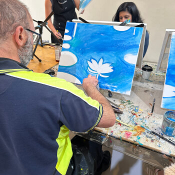 Paint the background