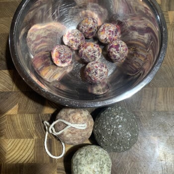 Roll and shape soap gems
