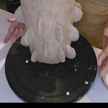 Adding textures to your DIY Bowl and Vase