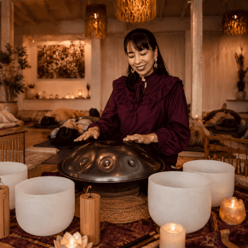 Crystal singing bowls