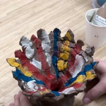 Making pinch pots