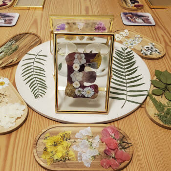 Step into our garden-inspired space