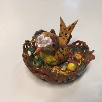 Bird in a nest 