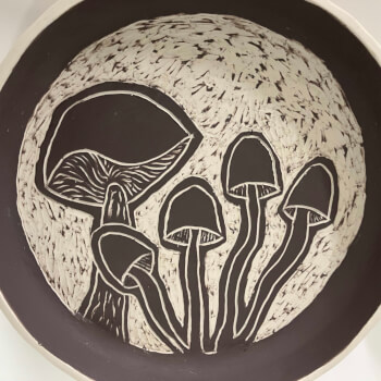 Sgraffito plate