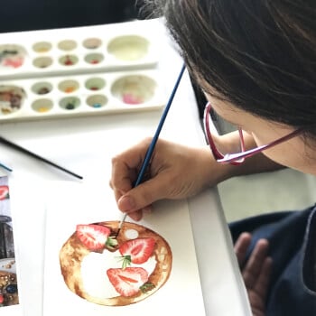 Building depth in watercolor