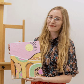 Leave with your own Abstract Art on canvas