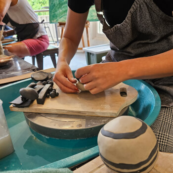 Embedding your coils into the clay