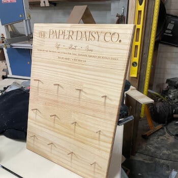 Plywood sign 