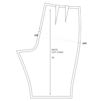 Pant fix - back rise adjustment