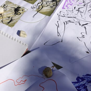 Warm up with Mark making & quick sketch