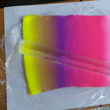 Clours blending evenly