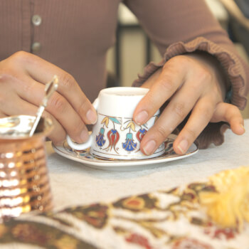 Finish with a fun Turkish coffee fortune reading.